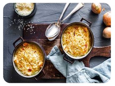 Zwiebelsuppe, französische Art